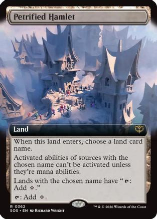 Petrified Hamlet (SOS-362) [Secrets of Strixhaven] Foil MTG Single Wizards of the Coast