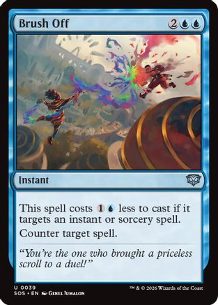 Brush Off (SOS-039) [Secrets of Strixhaven] Foil MTG Single Wizards of the Coast