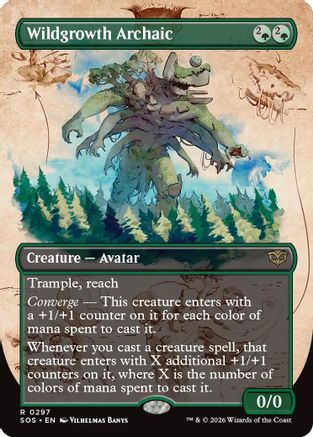 Wildgrowth Archaic (SOS-297) [Secrets of Strixhaven] Foil MTG Single Wizards of the Coast