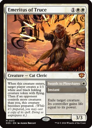 Emeritus of Truce (SOS-013) [Secrets of Strixhaven] Foil MTG Single Wizards of the Coast