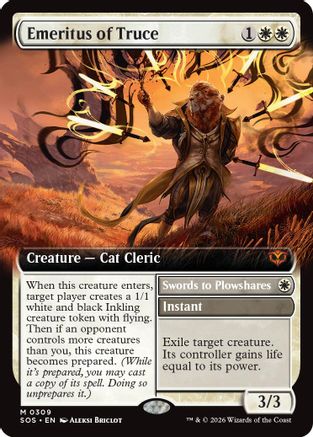 Emeritus of Truce (SOS-309) [Secrets of Strixhaven] Foil MTG Single Wizards of the Coast