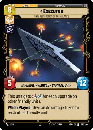 Executor - Final Destruction of the Alliance (197/264) [Ashes of the Empire] Star Wars: Unlimited Single Disney