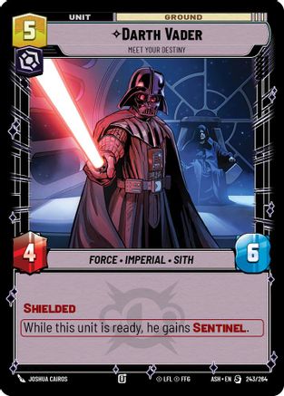Darth Vader - Meet Your Destiny (243/264) [Ashes of the Empire] Star Wars: Unlimited Single Disney