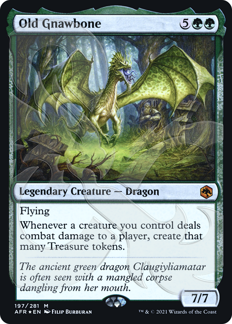 Old Gnawbone (AFR&-197) [Adventures in the Forgotten Realms Promos] Foil MTG Single Wizards of the Coast