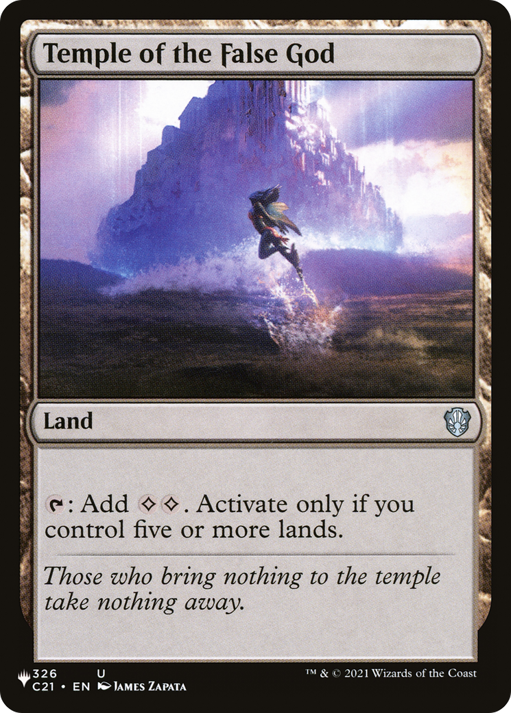 Temple of the False God (LIST-C21-326) [Mystery Booster] The List MTG Single Wizards of the Coast
