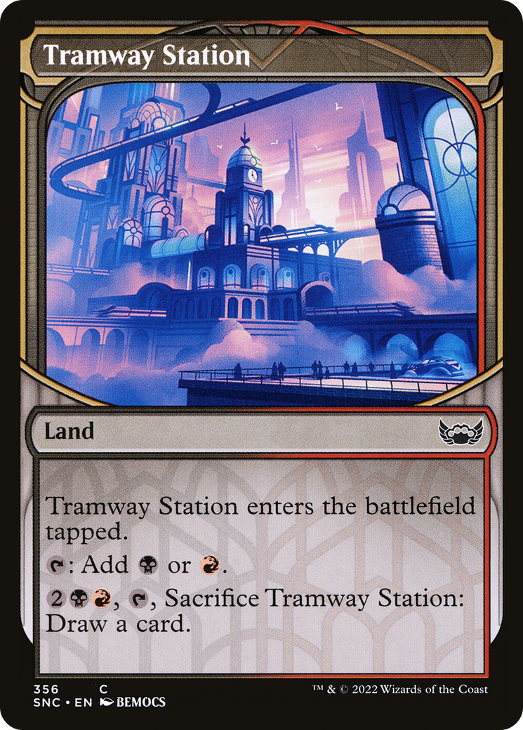 Tramway Station (SNC-356) [Streets of New Capenna] (Showcase) MTG Single Wizards of the Coast