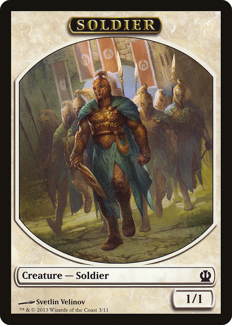 Soldier Token (Velinov) (THS-003) [Tokens] Theros Tokens MTG Single Wizards of the Coast
