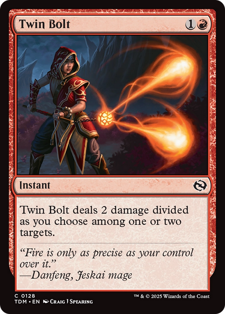 Twin Bolt (TDM-128) [Tarkir: Dragonstorm] MTG Single Wizards of the Coast