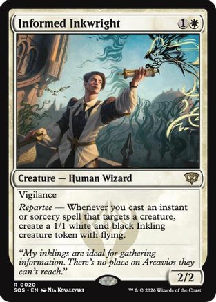 Informed Inkwright (SOS-020) [Secrets of Strixhaven] Foil MTG Single Wizards of the Coast