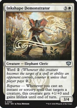 Inkshape Demonstrator (SOS-021) [Secrets of Strixhaven] MTG Single Wizards of the Coast