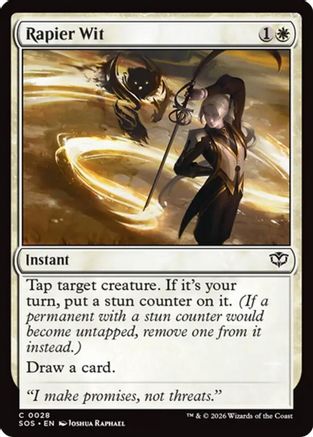 Rapier Wit (SOS-028) [Secrets of Strixhaven] MTG Single Wizards of the Coast