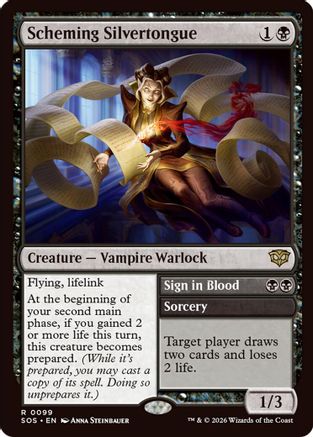 Scheming Silvertongue (SOS-099) [Secrets of Strixhaven] MTG Single Wizards of the Coast
