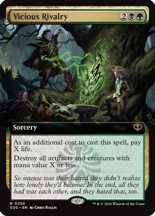 Vicious Rivalry (SOS-359) [Secrets of Strixhaven] MTG Single Wizards of the Coast