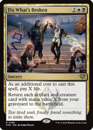 Fix What's Broken (SOS-188) [Secrets of Strixhaven] MTG Single Wizards of the Coast