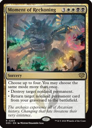 Moment of Reckoning (SOS-205) [Secrets of Strixhaven] MTG Single Wizards of the Coast