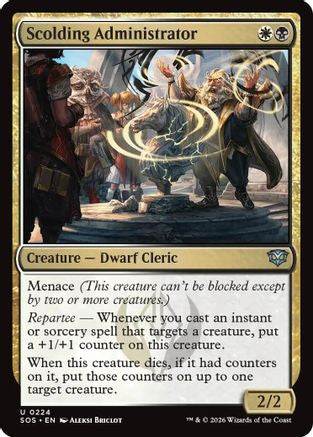 Scolding Administrator (SOS-224) [Secrets of Strixhaven] MTG Single Wizards of the Coast