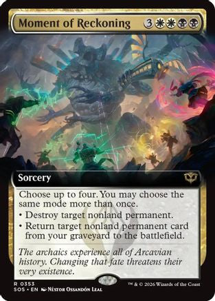Moment of Reckoning (SOS-353) [Secrets of Strixhaven] Foil MTG Single Wizards of the Coast