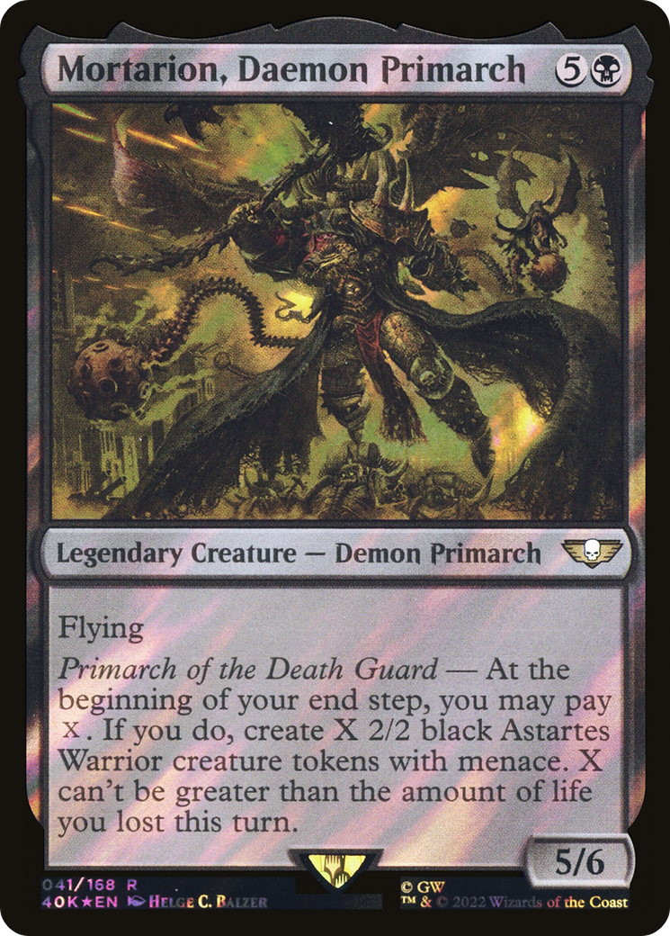 Mortarion, Daemon Primarch (40K-41★) [Warhammer 40,000 Commander] Foil MTG Single Wizards of the Coast