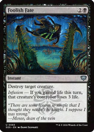 Foolish Fate (SOS-083) [Secrets of Strixhaven] Foil MTG Single Wizards of the Coast