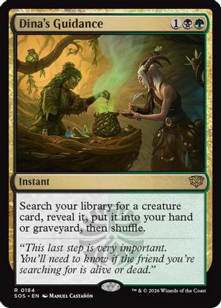 Dina's Guidance (SOS-184) [Secrets of Strixhaven] MTG Single Wizards of the Coast
