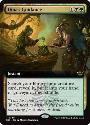 Dina's Guidance (SOS-349) [Secrets of Strixhaven] Foil MTG Single Wizards of the Coast