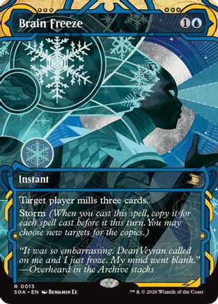 Brain Freeze (SOA-013) [Secrets of Strixhaven: Mystical Archive] MTG Single Wizards of the Coast