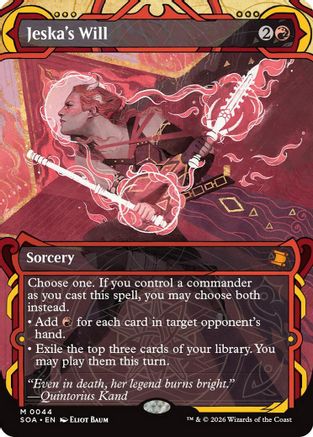 Jeska's Will (SOA-044) [Secrets of Strixhaven: Mystical Archive] MTG Single Wizards of the Coast