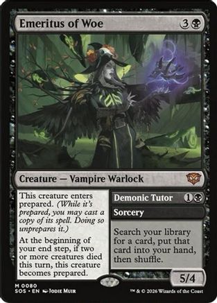 Emeritus of Woe (SOS-080) [Secrets of Strixhaven] Foil MTG Single Wizards of the Coast