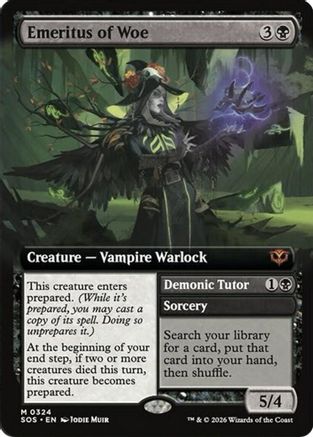 Emeritus of Woe (SOS-324) [Secrets of Strixhaven] Foil MTG Single Wizards of the Coast