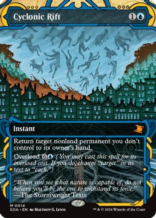 Cyclonic Rift (SOA-014) [Secrets of Strixhaven: Mystical Archive] Foil MTG Single Wizards of the Coast