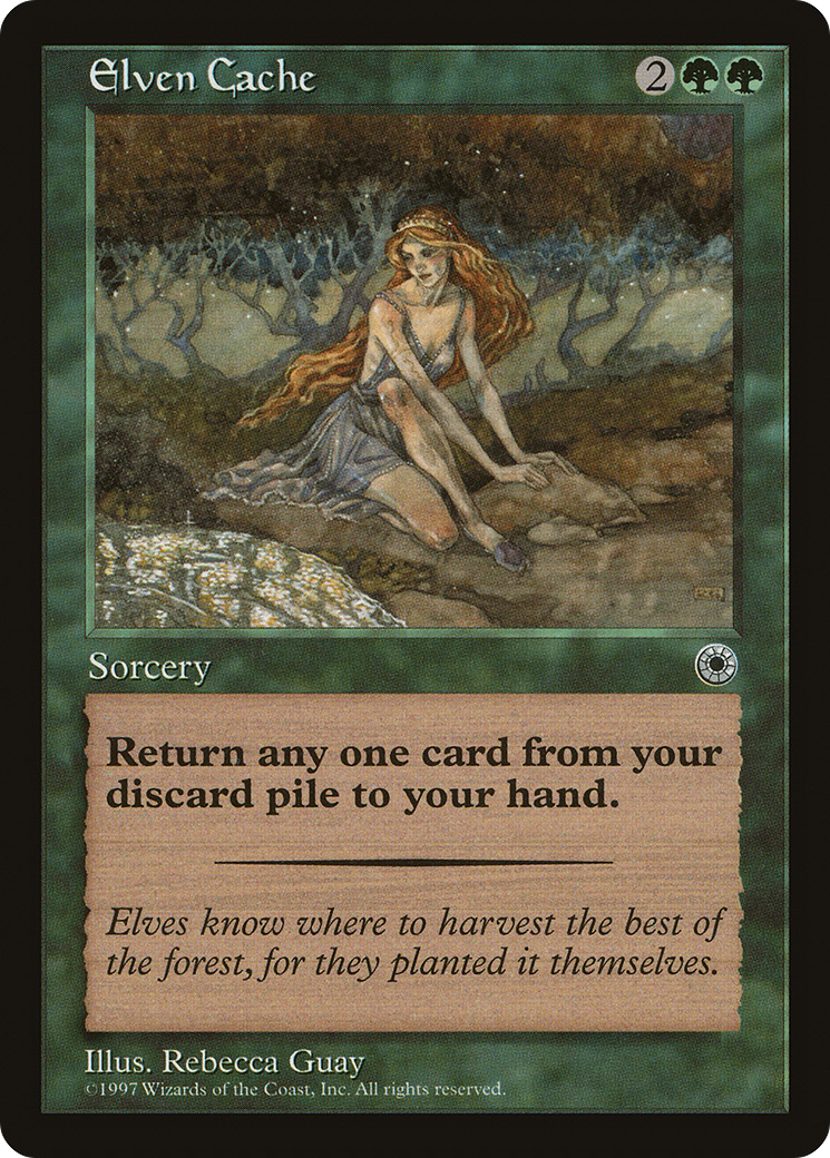Elven Cache (POR-) [Misc] Portal MTG Single Wizards of the Coast