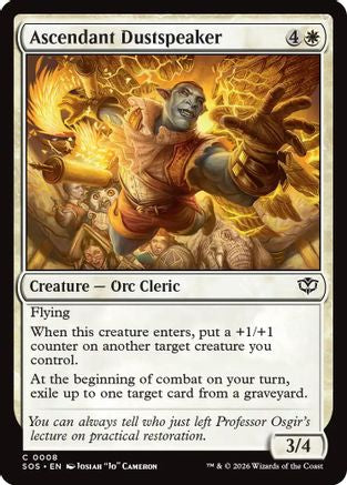 Ascendant Dustspeaker (SOS-008) [Secrets of Strixhaven] Foil MTG Single Wizards of the Coast