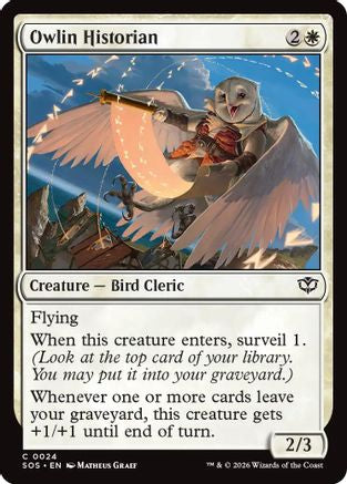Owlin Historian (SOS-024) [Secrets of Strixhaven] MTG Single Wizards of the Coast