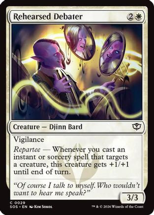 Rehearsed Debater (SOS-029) [Secrets of Strixhaven] MTG Single Wizards of the Coast