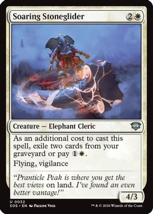 Soaring Stoneglider (SOS-032) [Secrets of Strixhaven] Foil MTG Single Wizards of the Coast