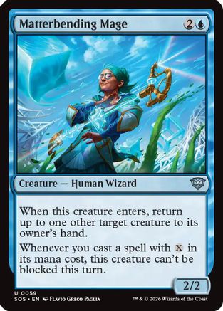 Matterbending Mage (SOS-059) [Secrets of Strixhaven] MTG Single Wizards of the Coast