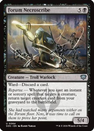 Forum Necroscribe (SOS-084) [Secrets of Strixhaven] MTG Single Wizards of the Coast