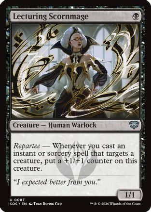 Lecturing Scornmage (SOS-087) [Secrets of Strixhaven] Foil MTG Single Wizards of the Coast