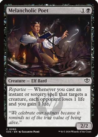 Melancholic Poet (SOS-090) [Secrets of Strixhaven] MTG Single Wizards of the Coast