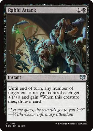 Rabid Attack (SOS-096) [Secrets of Strixhaven] MTG Single Wizards of the Coast