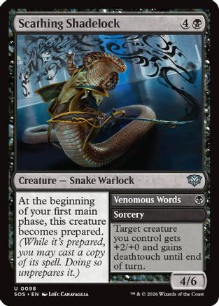 Scathing Shadelock (SOS-098) [Secrets of Strixhaven] MTG Single Wizards of the Coast