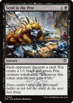 Send in the Pest (SOS-100) [Secrets of Strixhaven] Foil MTG Single Wizards of the Coast