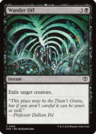 Wander Off (SOS-104) [Secrets of Strixhaven] Foil MTG Single Wizards of the Coast