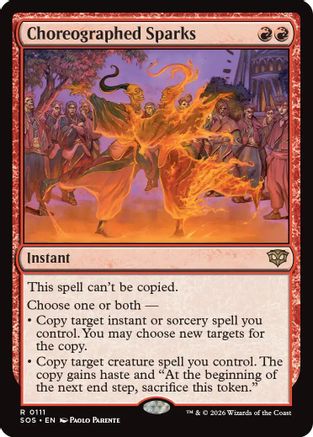 Choreographed Sparks (SOS-111) [Secrets of Strixhaven] MTG Single Wizards of the Coast