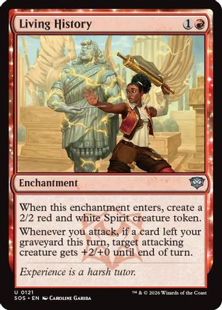 Living History (SOS-121) [Secrets of Strixhaven] MTG Single Wizards of the Coast