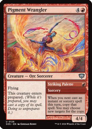 Pigment Wrangler (SOS-126) [Secrets of Strixhaven] Foil MTG Single Wizards of the Coast
