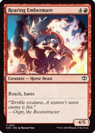Rearing Embermare (SOS-127) [Secrets of Strixhaven] MTG Single Wizards of the Coast