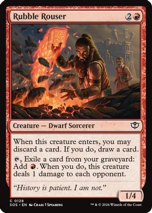 Rubble Rouser (SOS-128) [Secrets of Strixhaven] MTG Single Wizards of the Coast