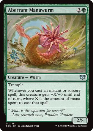 Aberrant Manawurm (SOS-138) [Secrets of Strixhaven] MTG Single Wizards of the Coast