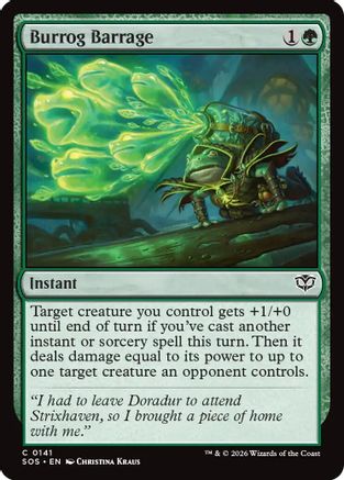 Burrog Barrage (SOS-141) [Secrets of Strixhaven] MTG Single Wizards of the Coast